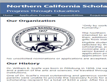 Tablet Screenshot of ncsfscholarships.org